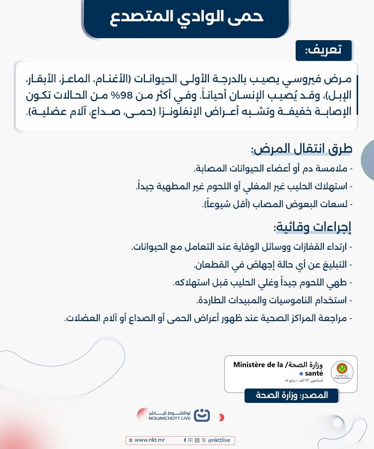 معطيات عن حمى الوادي المتصدع