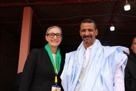 ممثلة الولايات المتحدة في موريتانيا تشيد بمهرجان مدائن التراث وتاريخ وادان