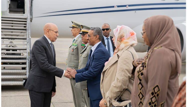 الرئيس غزواني يصل إلى بروكسل في مستهل زياته لبلجيكا